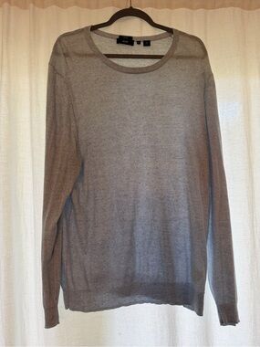 Boss Men's Lightweight Crewneck Sweater in Soft Blue sz XXL